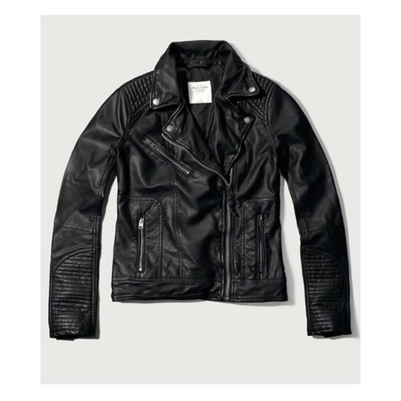 Abercrombie & Fitch Jackets & Blazers - Black Leather Jacket
